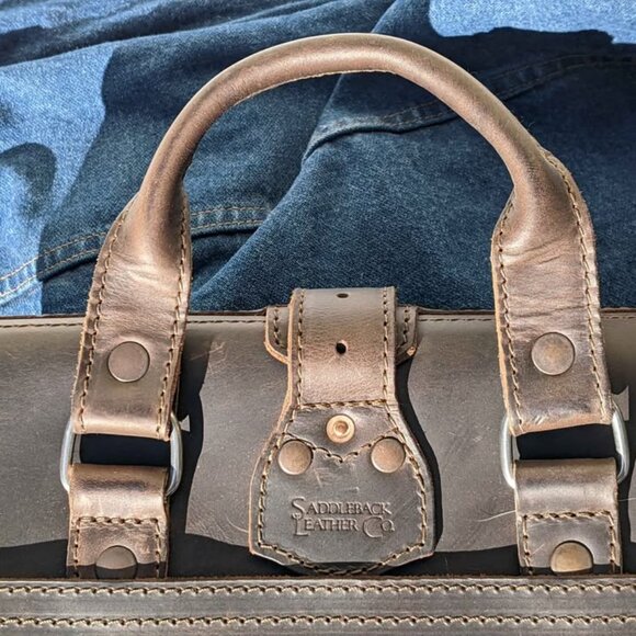 SBL Saddleback Leather, Flight Bag Leather Briefcase - Picture 2 of 8